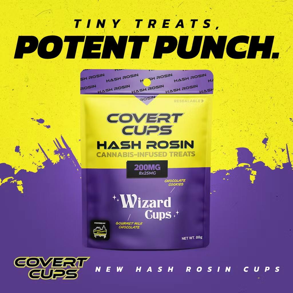 Covert Cups - 200mg Hash Rosin Cups - Wizard