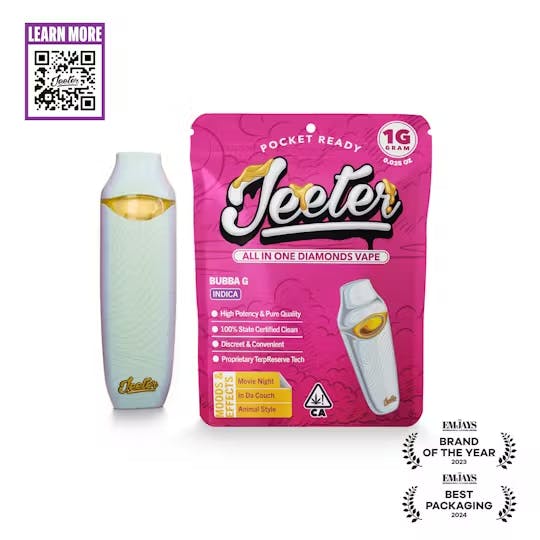 Jeeter - 1g Liquid Diamond Disposable - Bubba G