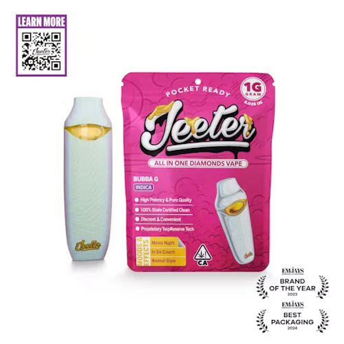 Jeeter - 1g Liquid Diamond Disposable - Bubba G