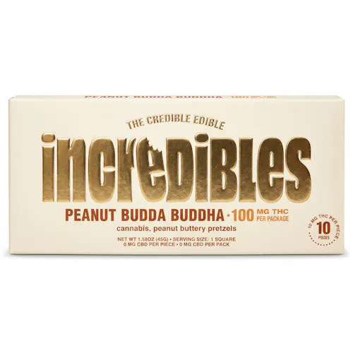 Peanut Budda Buddha Bar | Chocolate | 10 pack | 100mg THC-1