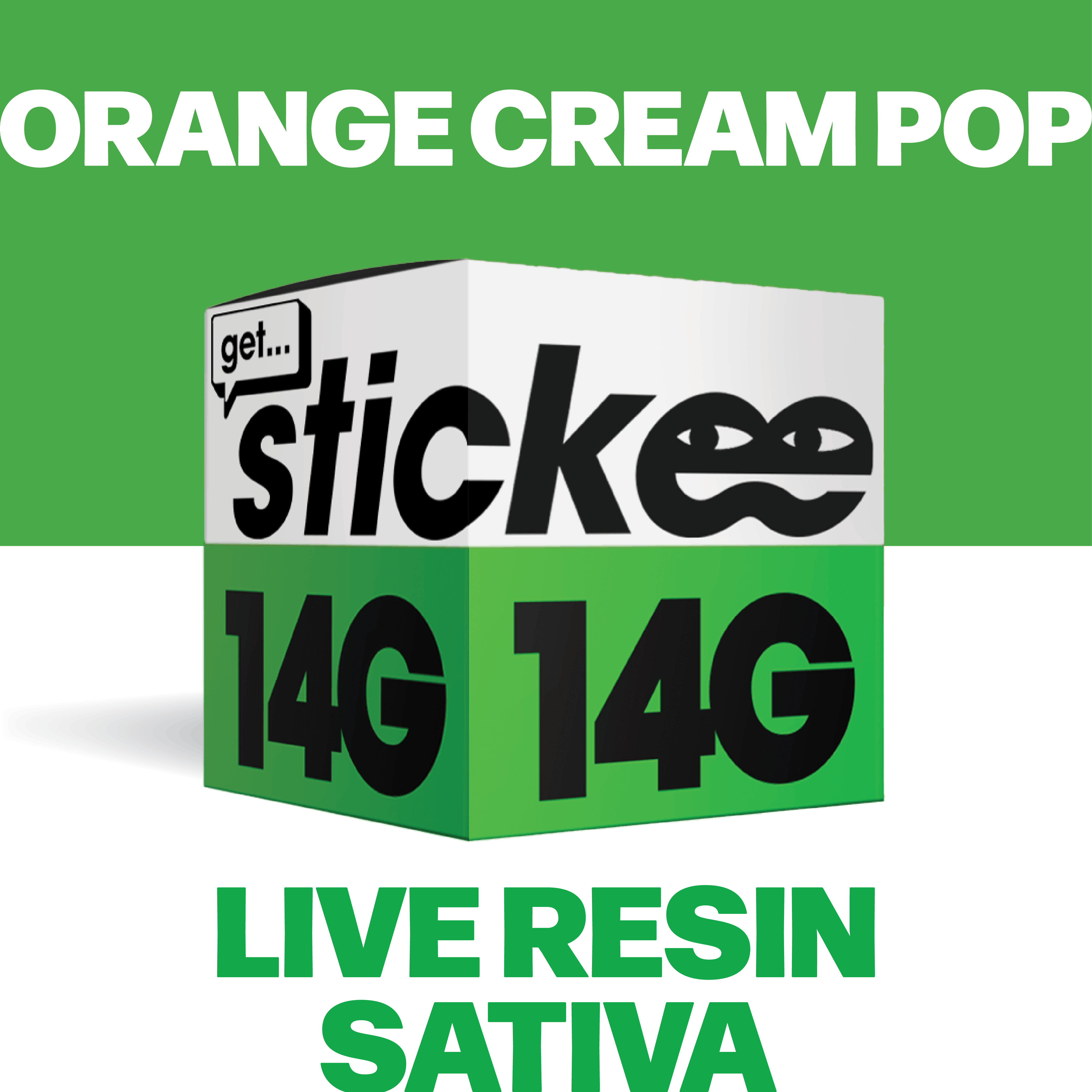 STICKEE | Orange Cream Pop | 14G | Live Resin Concentrate