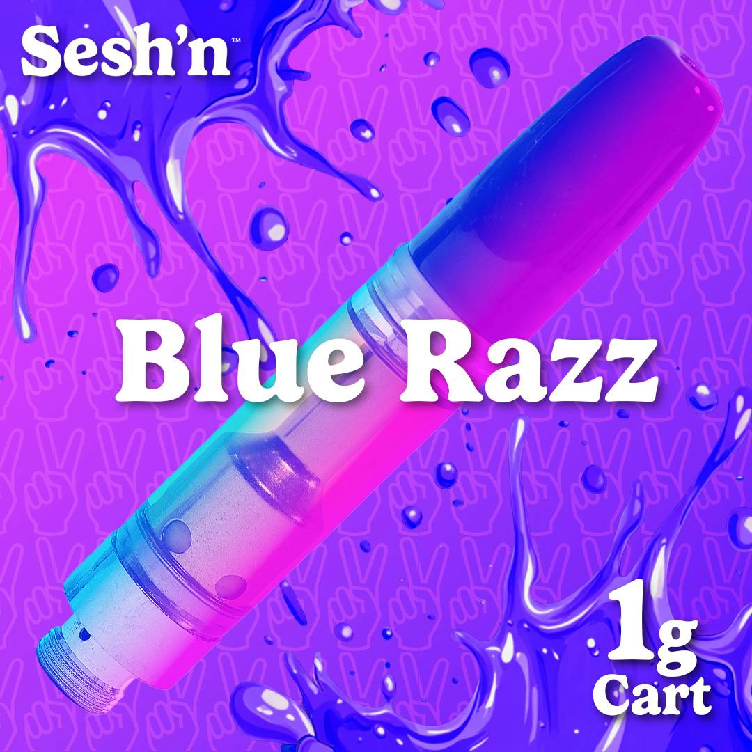 Sesh'n - Vape Cart 1g - Blue Razz