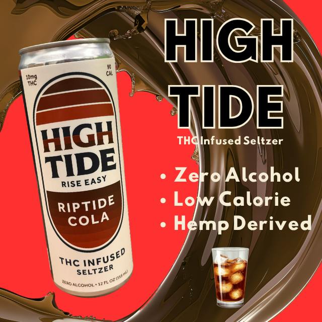 High Tide | Seltzer | Riptide Cola | 10mg/12oz | HASHERY