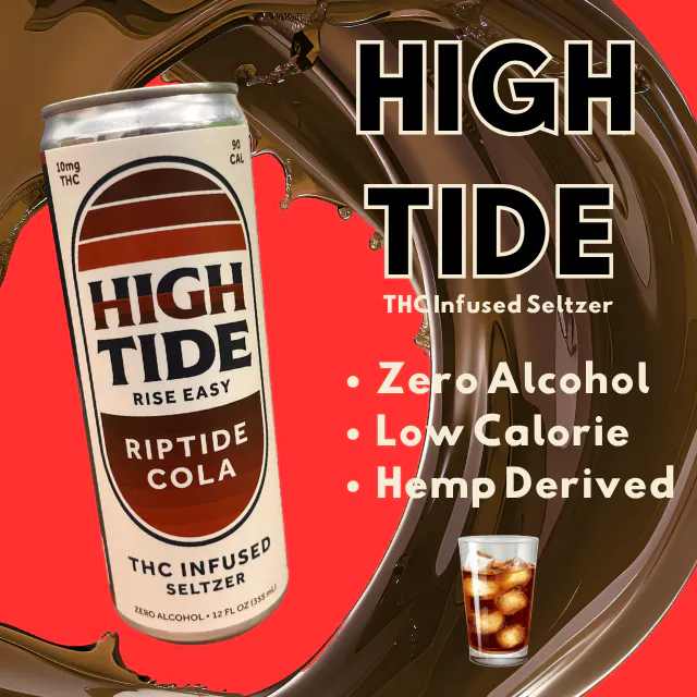HighTide High Tide Seltzer Riptide Cola 10mg/12oz (hybrid, drinks, 0.28g)