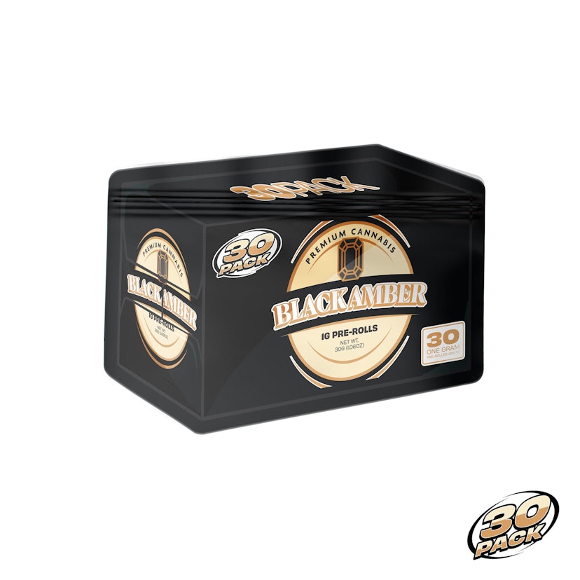 30 Pack - 30x1g Pre-roll - Black Amber