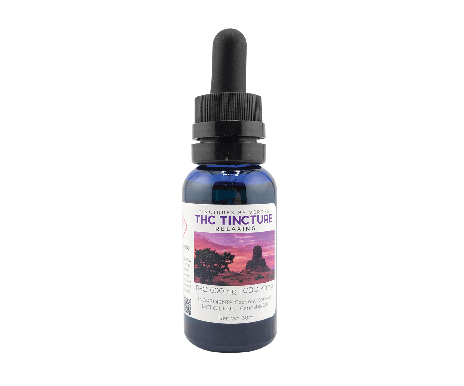 Verdes | 30ml Tincture | Relaxing THC 600mg