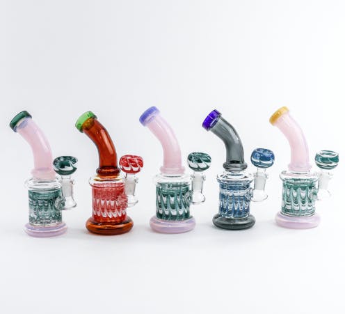 tobacco rake 6 Wrap Rake Hanger Bong/Rig | Assorted Colors
