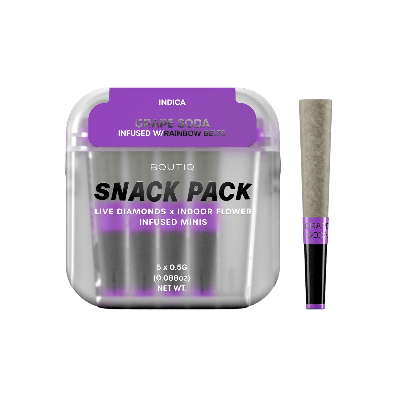 Pink Z x Midnight-Z 5pk Diamond Infused Prerolls - The Flowery NY