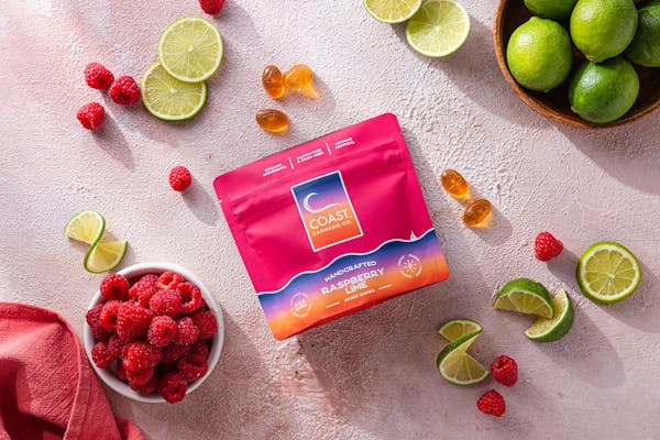 Raspberry Lime Gummies (S) 1:1:1 (THC:CBD:THCV) - Coast Cannabis