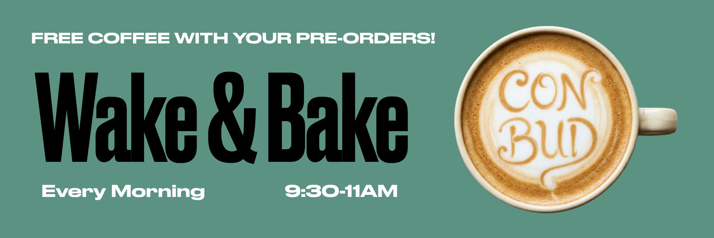 CONBUD Lower East Side Legal Dispensary. Free Coffee with a pre-order