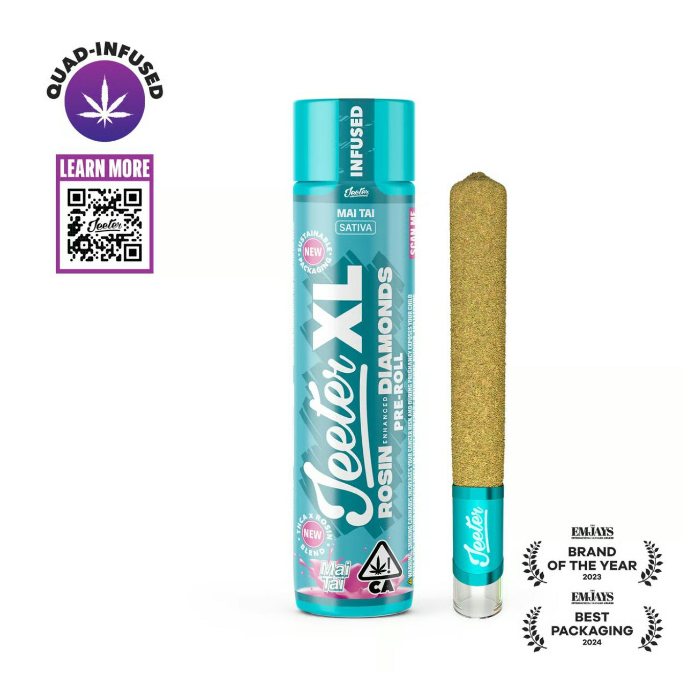 Jeeter | XL Infused Pre-Roll - 2g - Maui Wowie