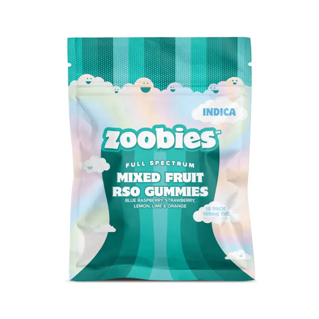 Zoobies Gummies Indica RSO Gummies 10pk/100mg (I) (2.8g)