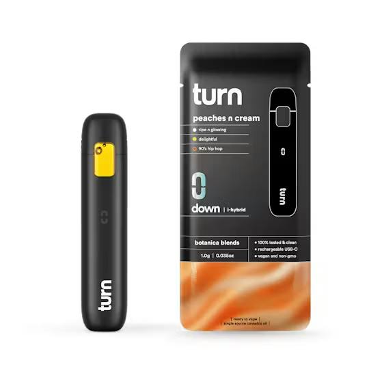 Turn | Peaches n Cream | Disposable Vape | 1g