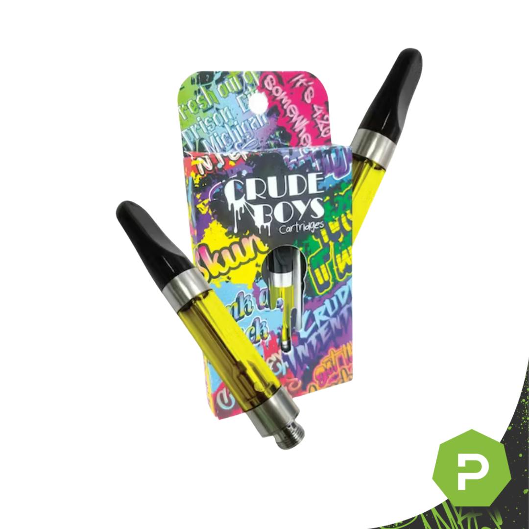 Crude Boys | 1g 510 Cartridge | Watermelon Zkittlez | PUFF Monroe