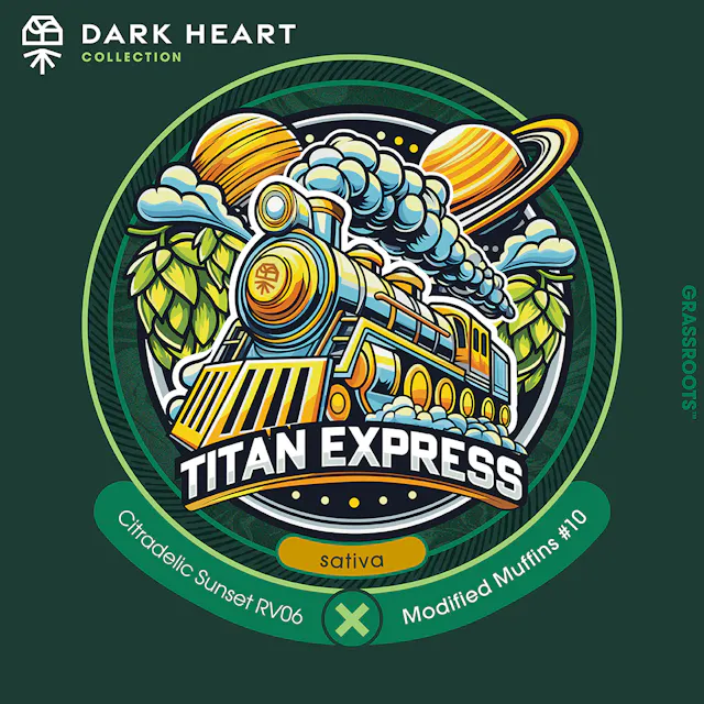 Grassroots x Dark Heart Flower Titan Express (S) 3.5g (sativa, whole flower)