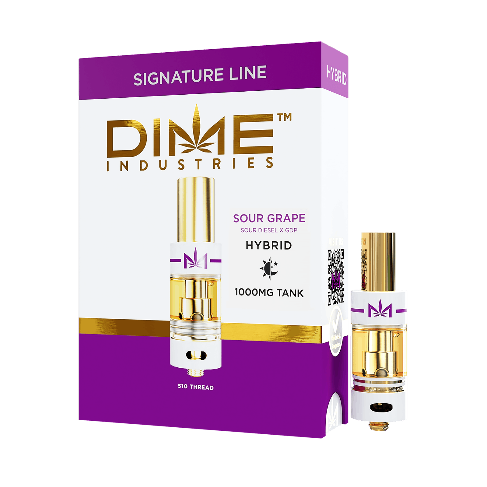 Dime Industries - Sour Grape - Cart 1G Blended Hybrid