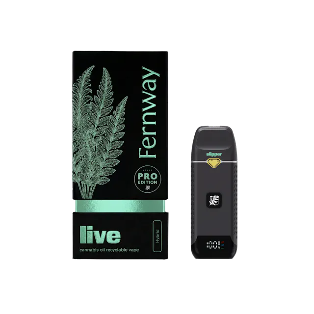 Fernway Live Terpene Disposable Glass Slipper 1g (hybrid, disposables)