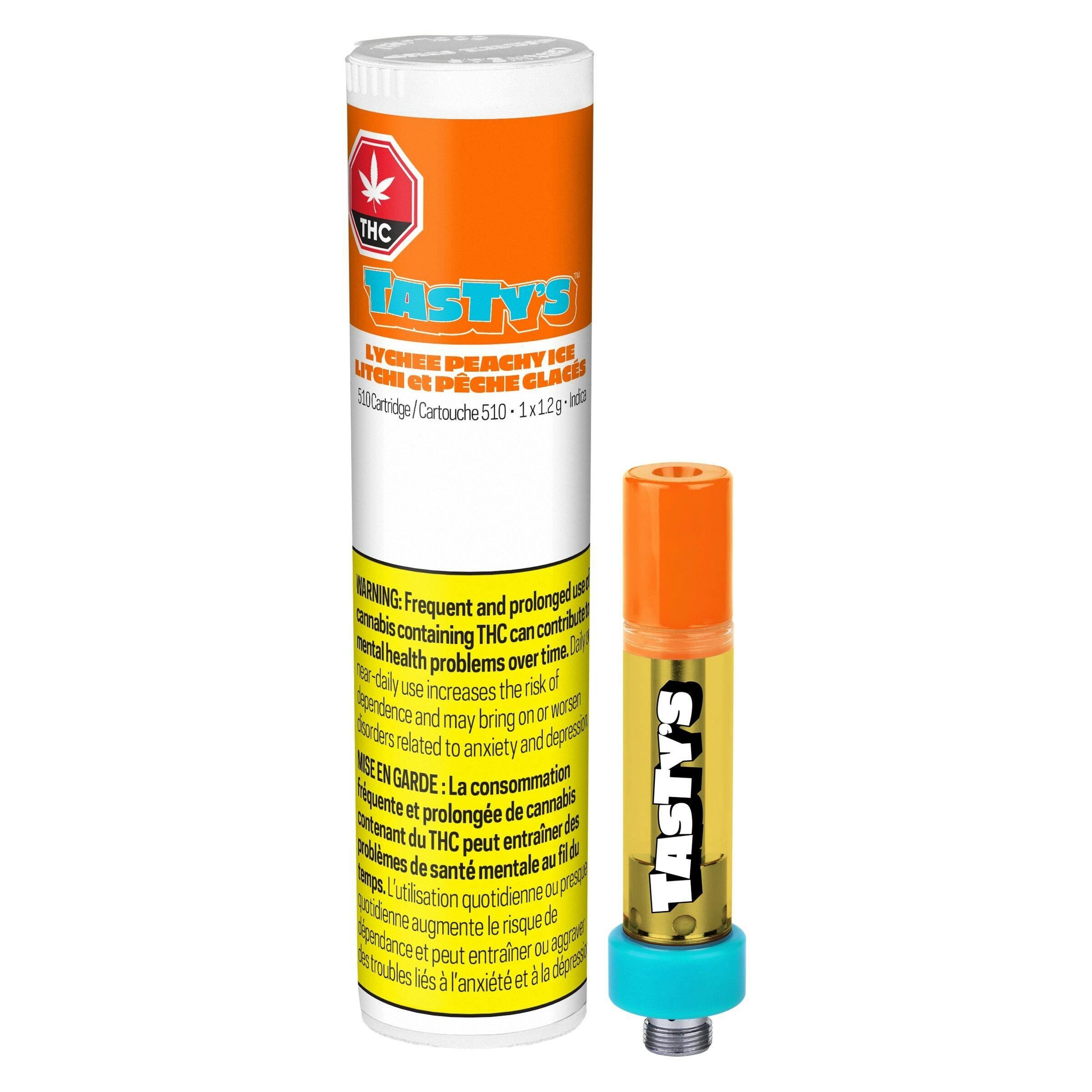 Tasty's - lychee peachy ice liquid diamond 510 vape