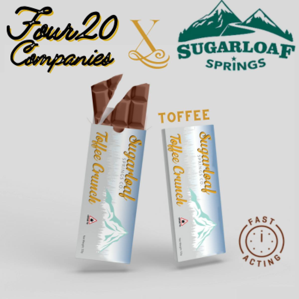Image of BBF | Sugarloaf | Toffee Crunch | Bar | 100mg