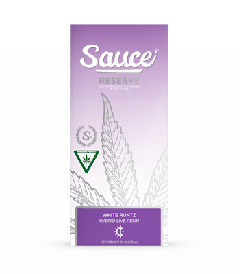 Product: Sauce | White Runtz Reserve Live Resin Disposable/Rechargeable All-In-One | 1g