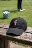 Dad Hat Bird Logo Black