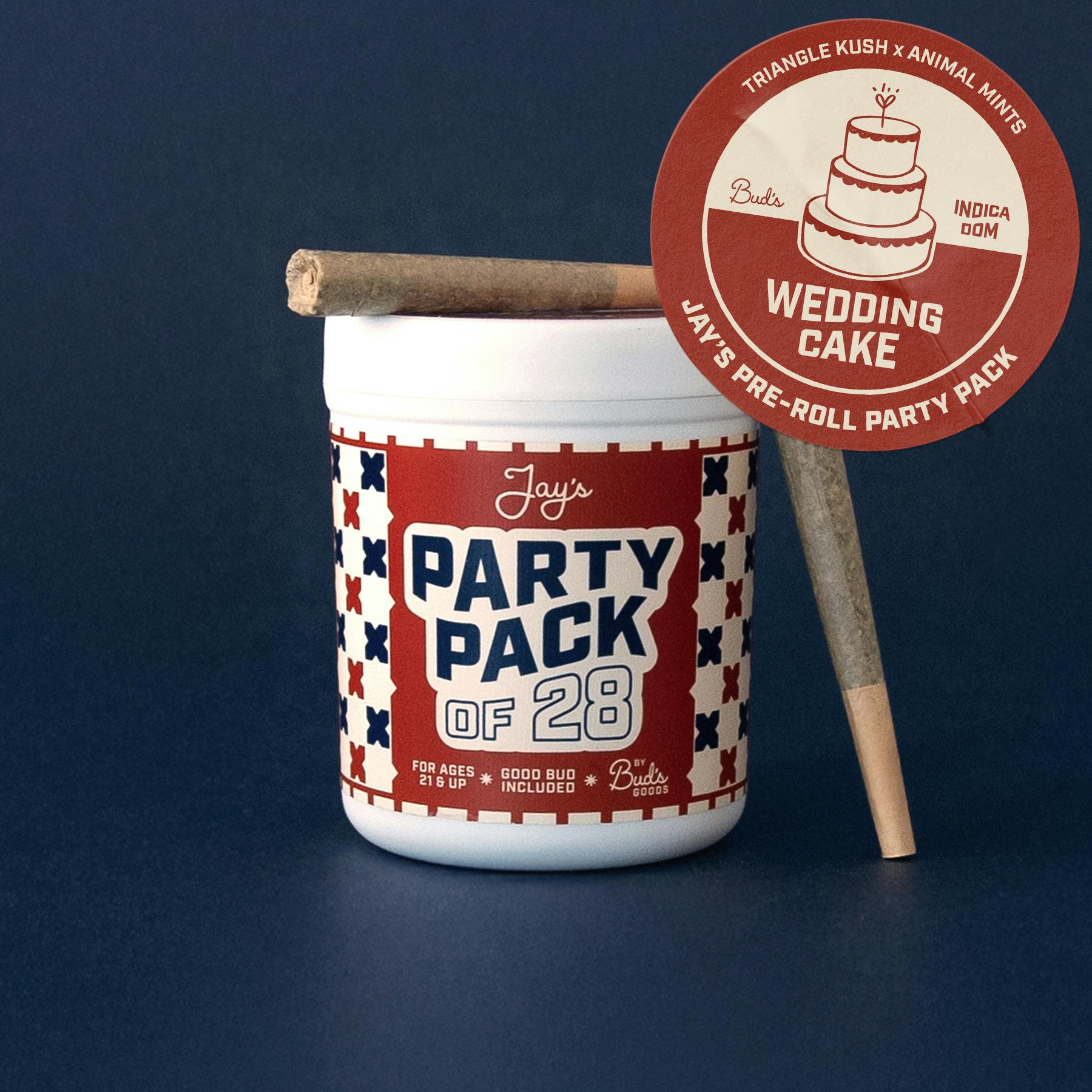 Wedding Cake | Party Pack Pre-Rolls | 28 Pack