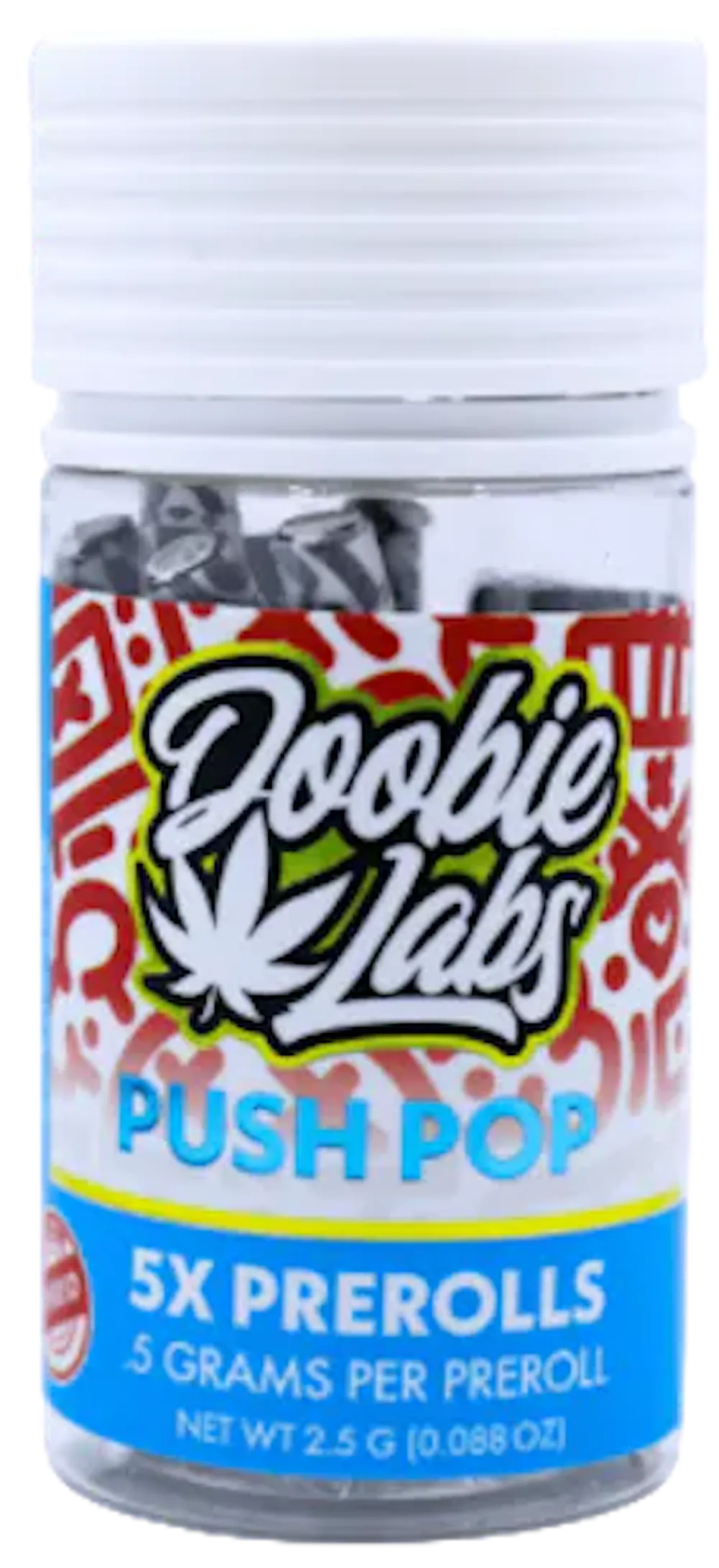 Product Doobie Labs - Push Pop - 2.5g - 5pk Prerolla
