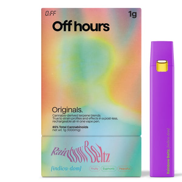 Off Hours All-in-one Vape Pen - Off hours (indica Rainbow Beltz)