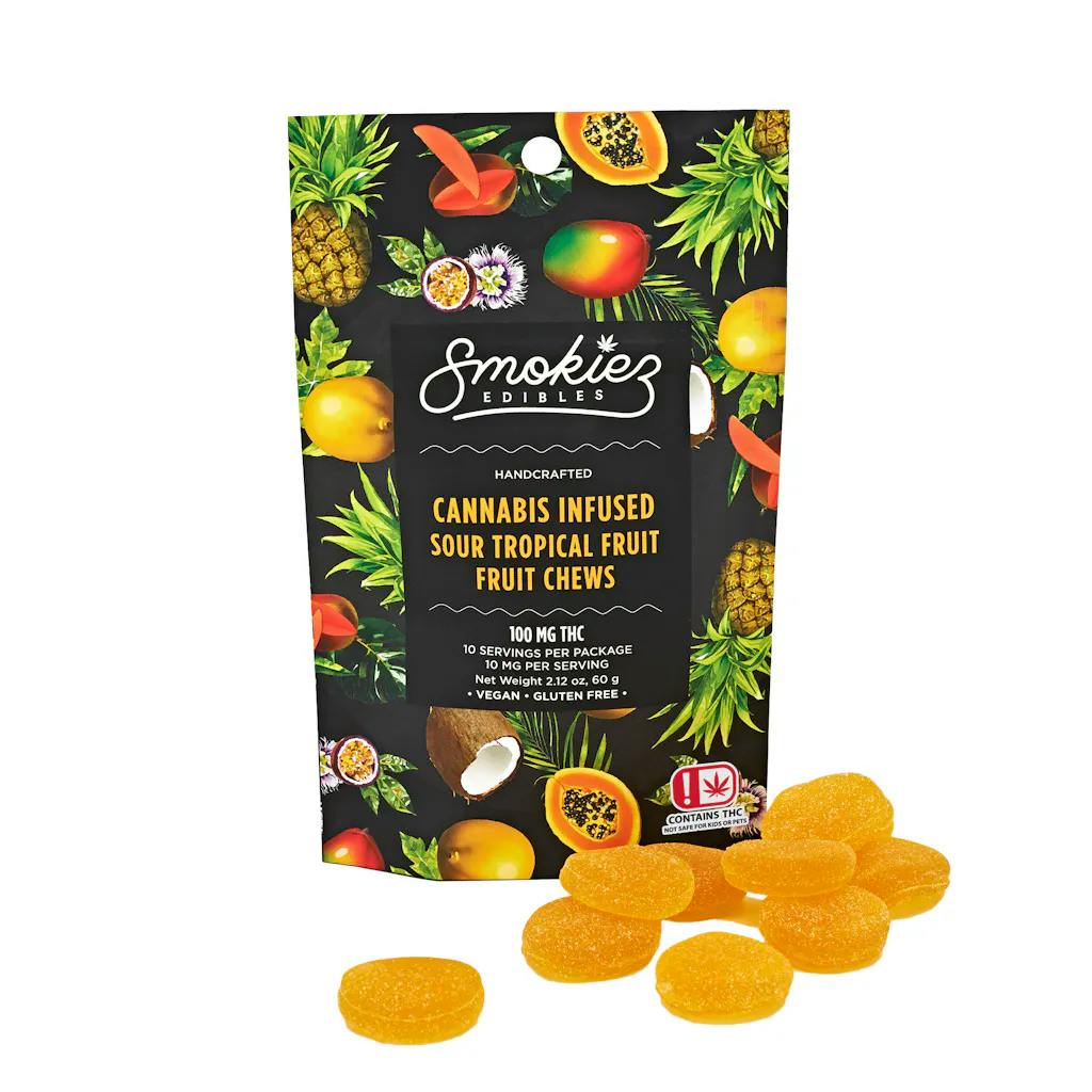 Smokiez | Sour Tropical | Sativa | 100mg | 10ct