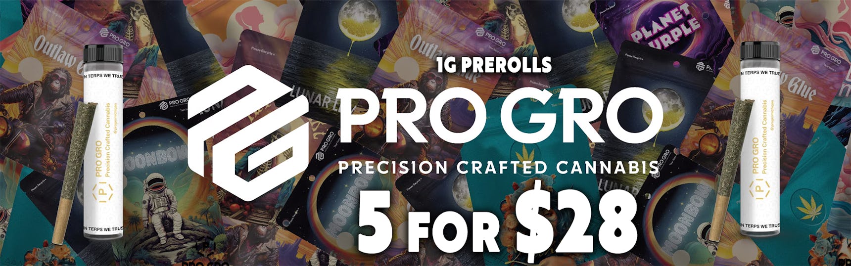 ProGro 1g Prerolls 5/$28