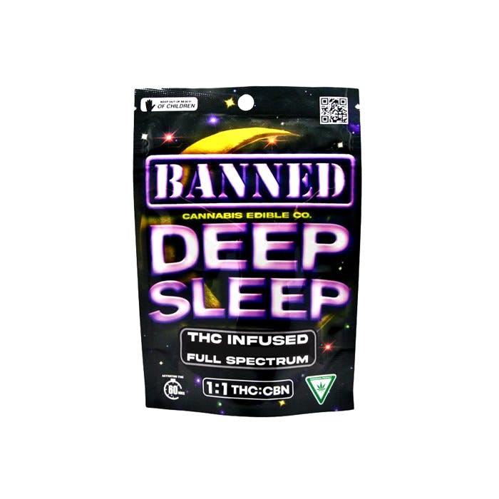 Banned - 200MG (1:1) Deep Sleep Gummies - Watermelon