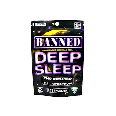 Banned - 200MG (1:1) Deep Sleep Gummies - Watermelon