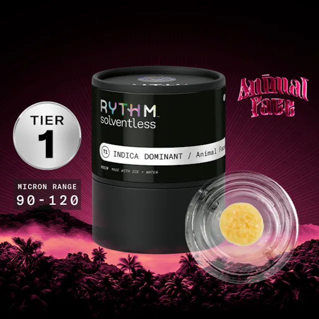 Rythm Solventless Live Rosin TIER 1 - Animal Face 1g (indica)