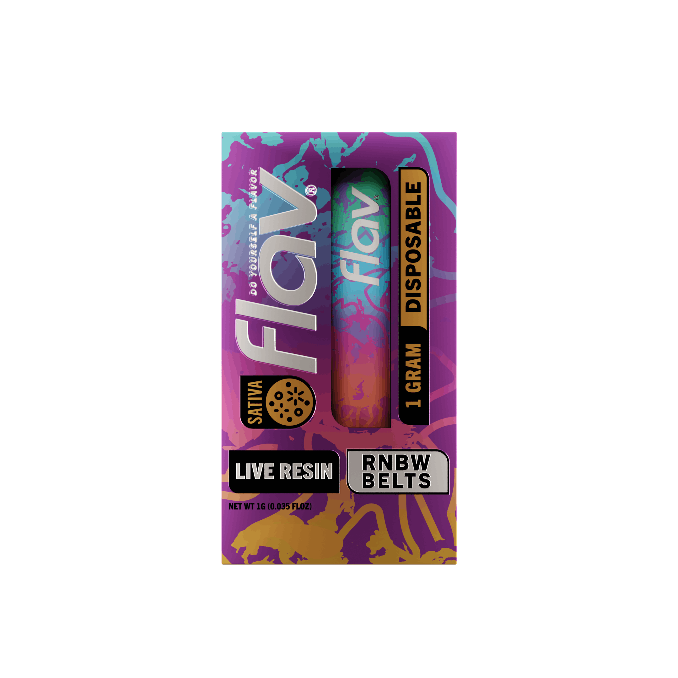 RNBW Belts - Live Resin All In One Vape- 1g - Sativa