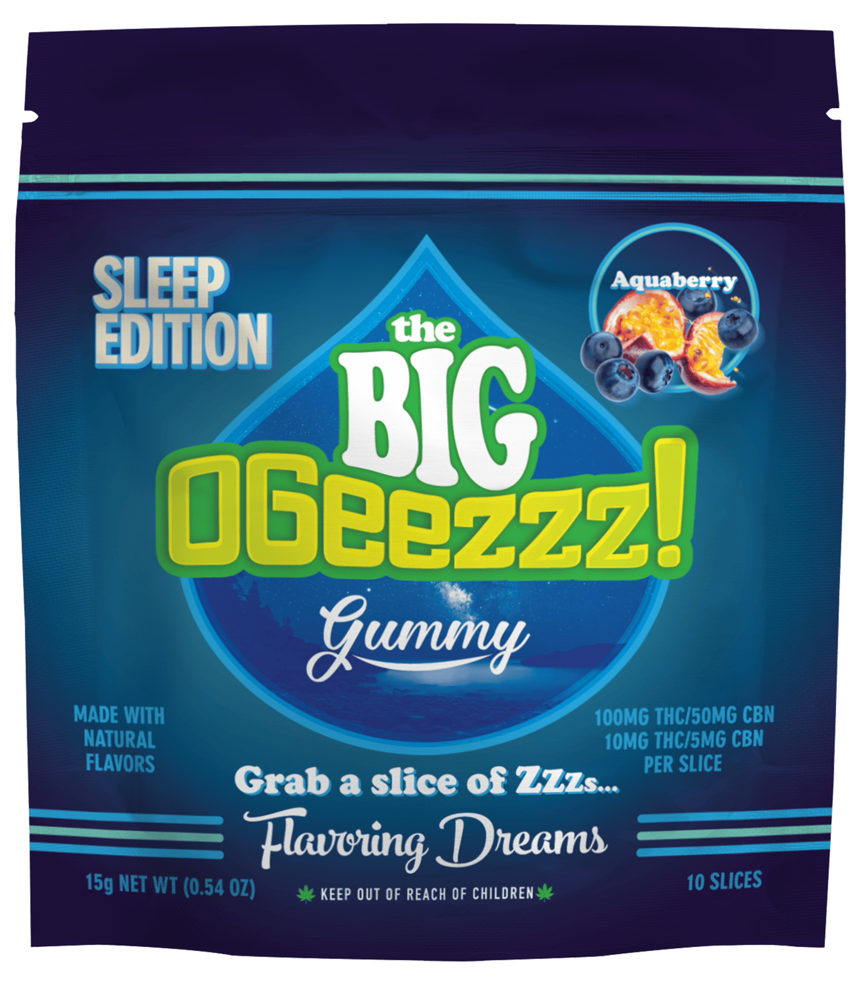 OGeez! 100mg - BIG Aquaberry Sleep