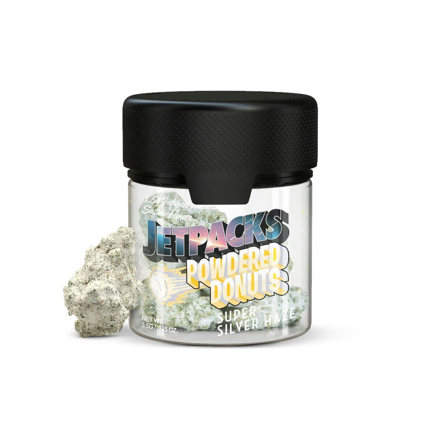 Jetpacks - Powdered Donuts Super Silver Haze Infused Flower - 3.5g