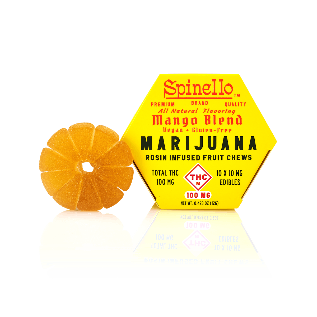 Photo of Mango Fruit Chew Rosin Gummies 10pk | 100mg