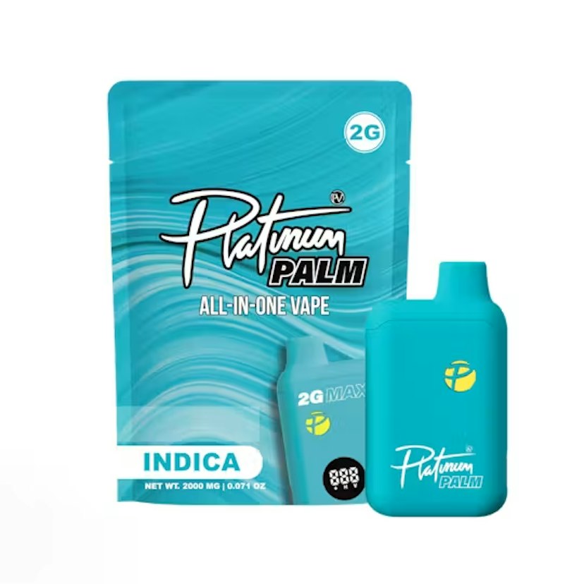 PLATINUM VAPE PALM DISPOSABLE | FROSTED BERRY RUNTZ (INDICA)