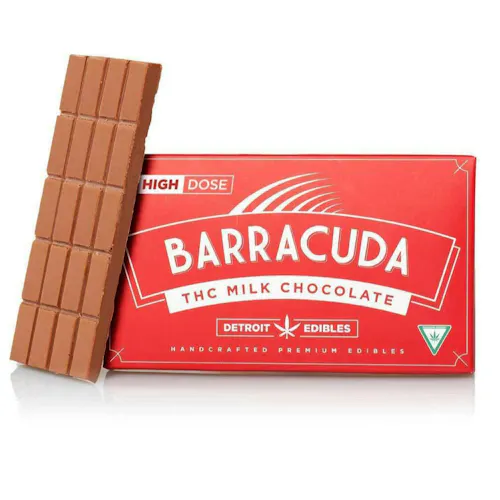 Detroit Edible Barracuda Milk Chocolate Bar 200mg Rec-1
