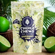 Choice Chews CHOICE CHEWS | COCONUT LIME - GUMMIES | 200MG | SATIVA — EDIBLES