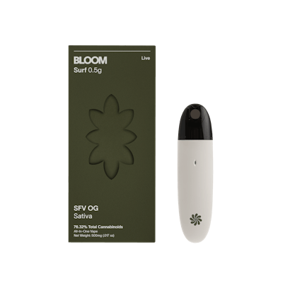 Product: BLOOM | SFV OG Live Rosin Surf All-In-One Disposable Cartridge | 0.5g
