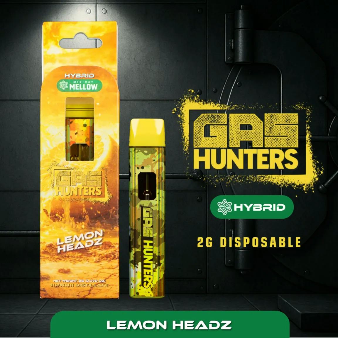 Gas Hunters - 2g Disposable - Lemon Headz