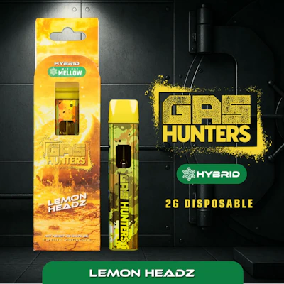 Gas Hunters - 2g Disposable - Lemon Headz - DISPOSABLES by Gas Hunters at King of Budz
