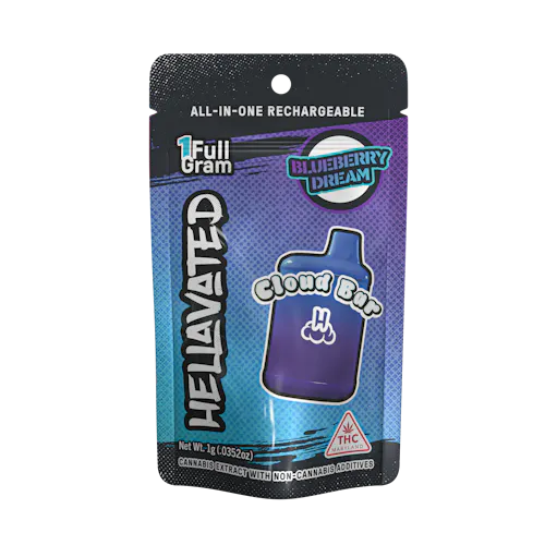 Blueberry Dream Cloud Bar 1g – Hellavated-active