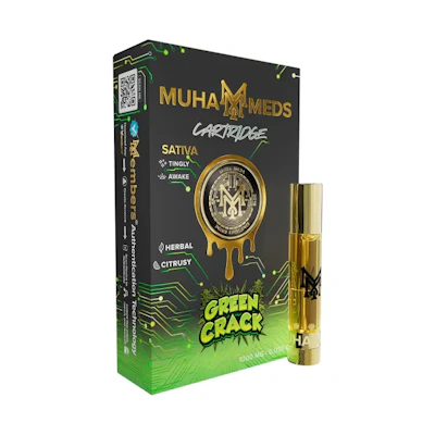 Muha Meds - 1g Cart - Green Crack - CARTRIDGES by Muha Meds at King of Budz