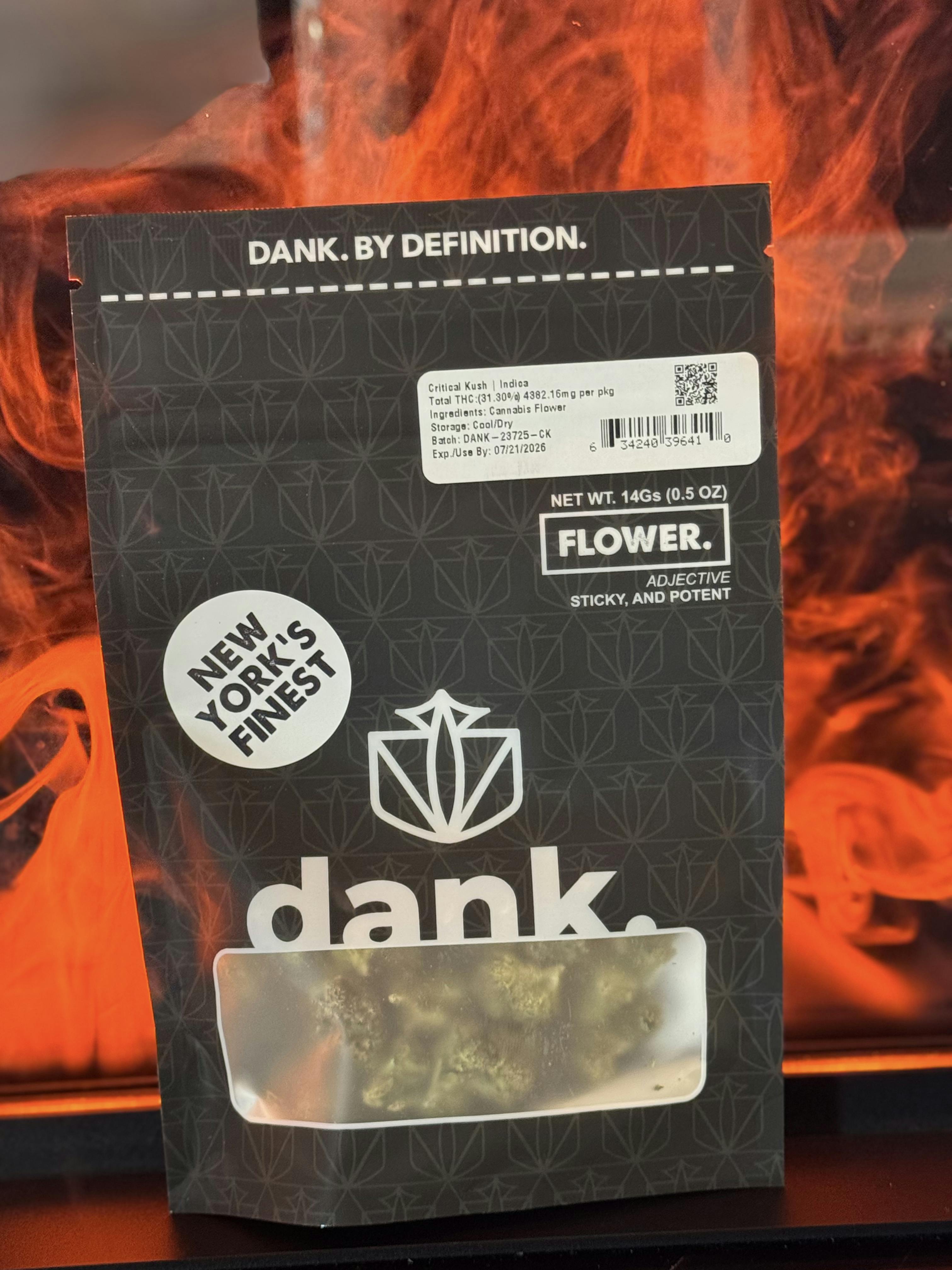 Dank | Critical Kush | 14g (Sungrown)