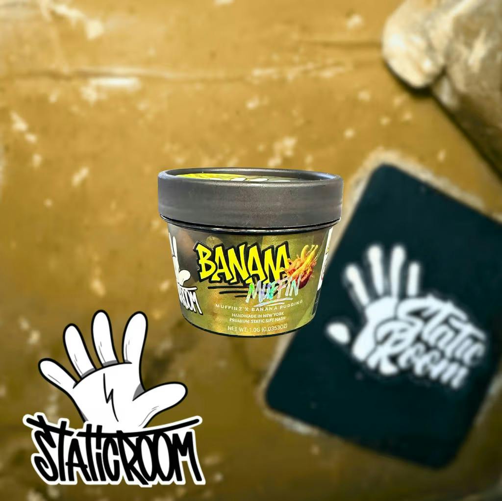 Static Room Banana Muffin 1g Static Sift Hash