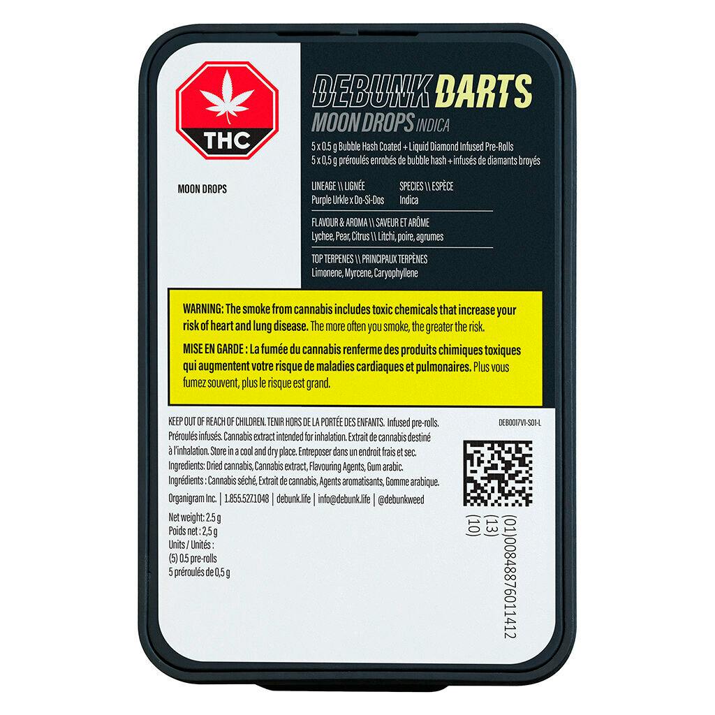 Moon Drops Triple–Infused Bubble Hash Darts - 5x0.5g