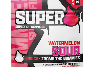 Superfire - 200mg Gummies - Sour Watermelon - EDIBLES by Superfire at King of Budz
