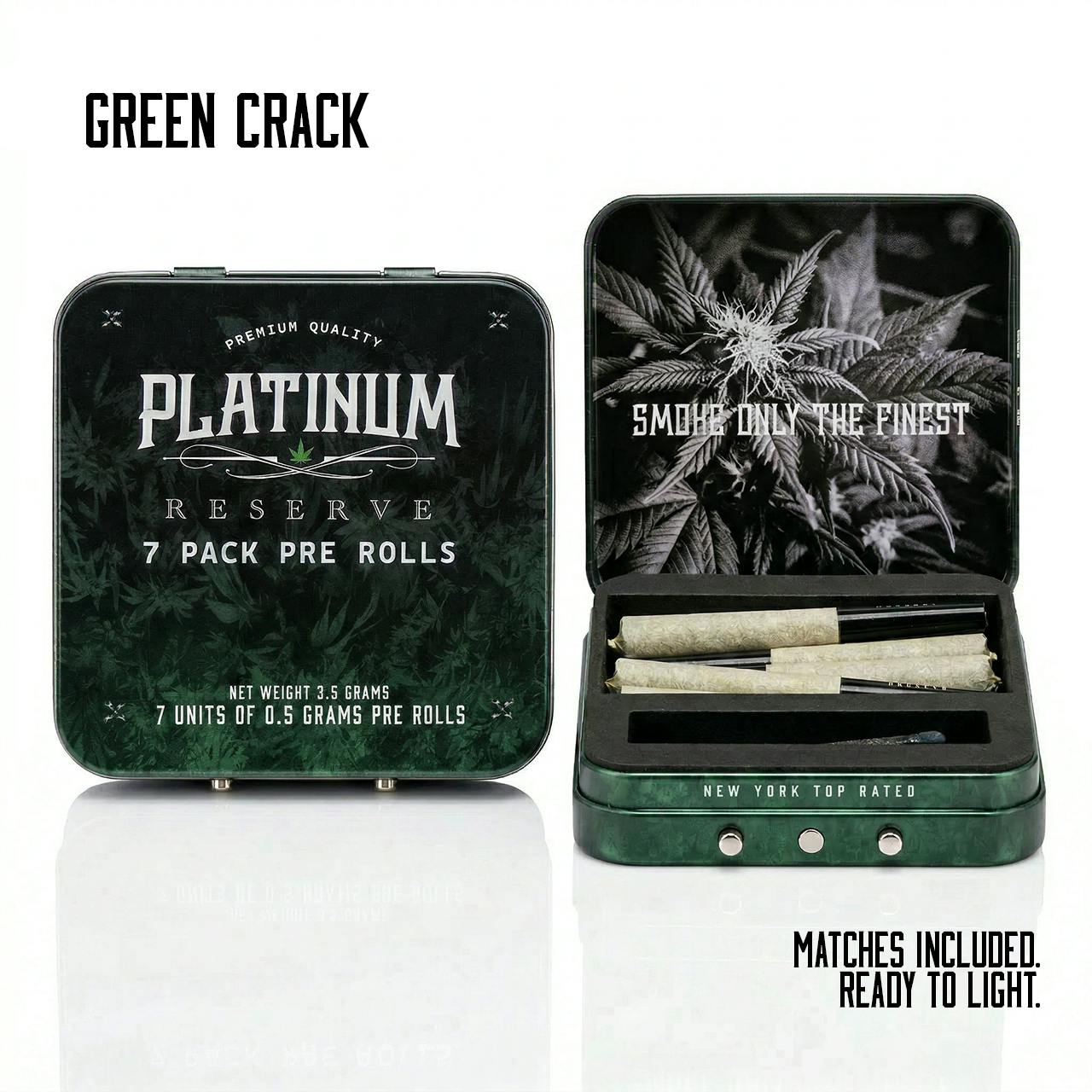 Platinum Reserve - Green Crack 7pk Preroll at Silk Road NYC, Jamaica Queens